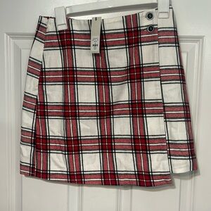 Blue rain size medium flannel print skirt